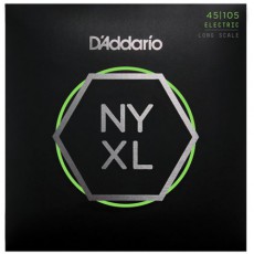 D'Addario NYXL45105 Nickel Wound Light Top Medium Bottom Bass Strings (.045-.105)